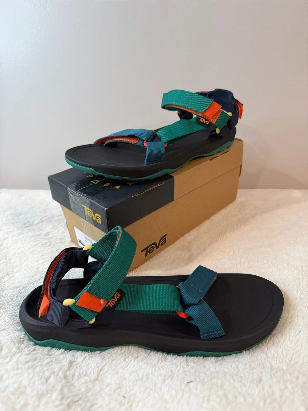 Teva Youth 7 Green, Teal & Orange Sport Sandals 104